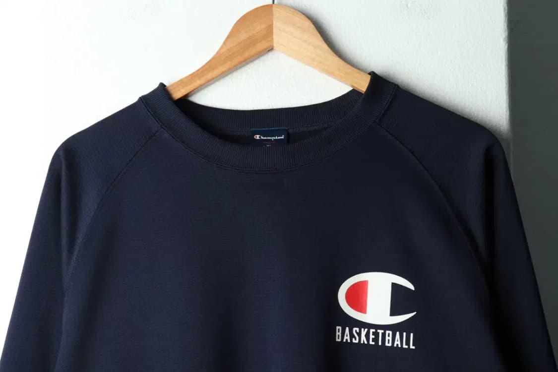 (XL) 챔피온 긴팔티셔츠 기능성 네이비 농구 빅로고-16834 상품이미지4