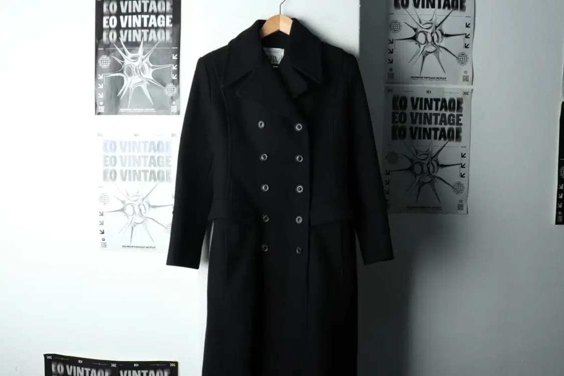 W(XS-S) 자라 코트자켓 더블 블랙 울 컬렉션라인-16837 상품이미지2