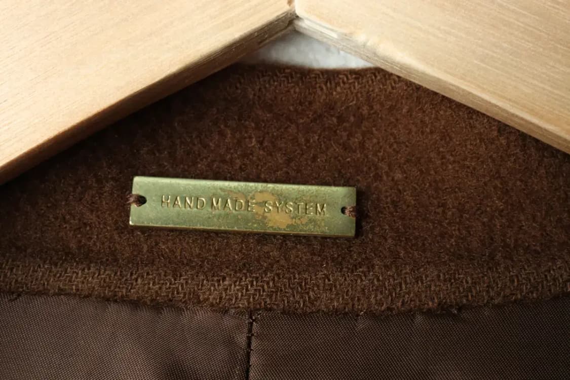 W(S-M) 시스템 코트자켓 한섬 핸드메이드 브라운 울-16838 상품이미지5