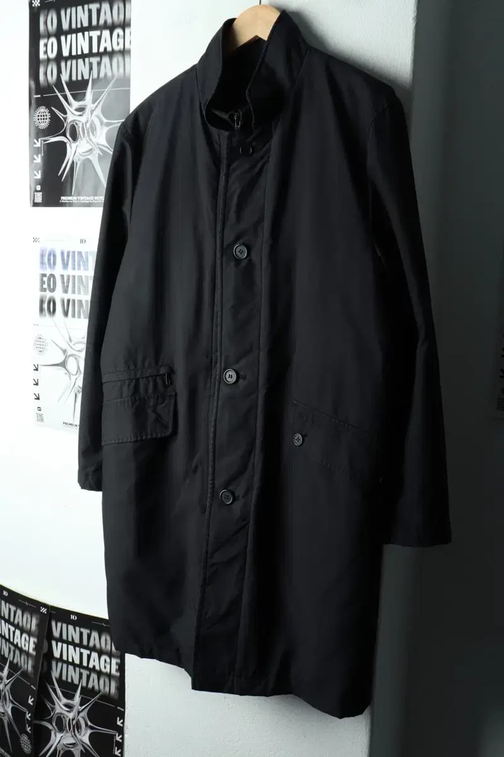 (M) 지방시 맥 트렌치코트 자켓 폴리 블랙 누빔-1683A 상품이미지1