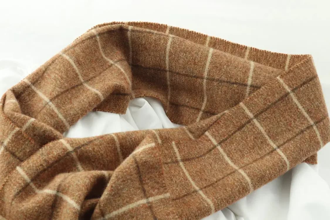 (F) 발망 목도리 머플러 브라운 체크 보들 따뜻-270D 상품이미지4