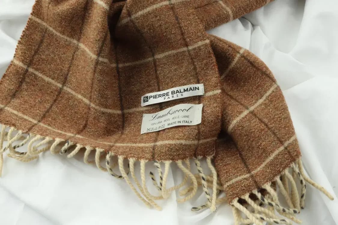 (F) 발망 목도리 머플러 브라운 체크 보들 따뜻-270D 상품이미지5