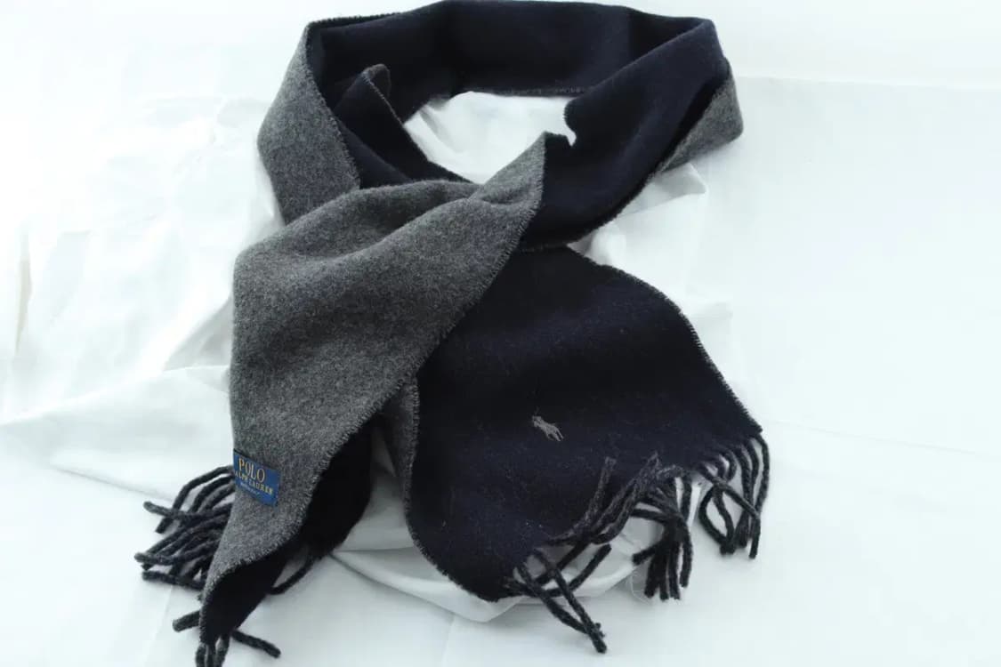 (F) 폴로 랄프로렌 목도리 머플러 네이비 차콜 보들 울 따뜻-2718 상품이미지3