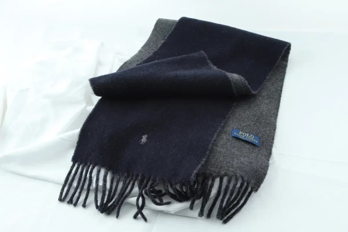 (F) 폴로 랄프로렌 목도리 머플러 네이비 차콜 보들 울 따뜻-2718 상품이미지6