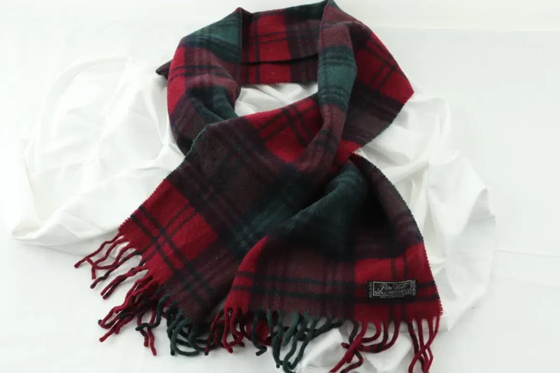 (F) 브랜드빈티지 목도리 머플러 이태리원단 체크 크리스마스-271A 상품이미지4