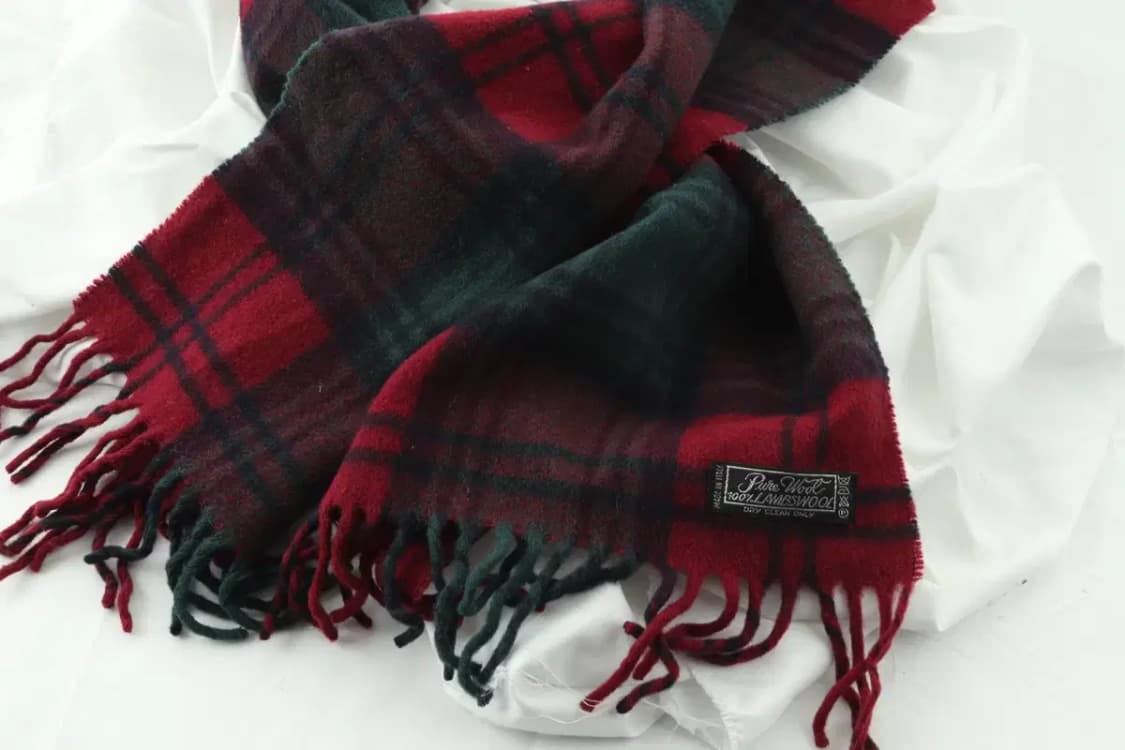 (F) 브랜드빈티지 목도리 머플러 이태리원단 체크 크리스마스-271A 상품이미지6