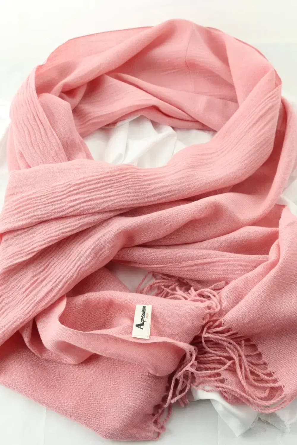 (F) 아쿠아스큐텀 목도리 머플러 경량 핑크 롱 숄-271E 상품이미지1