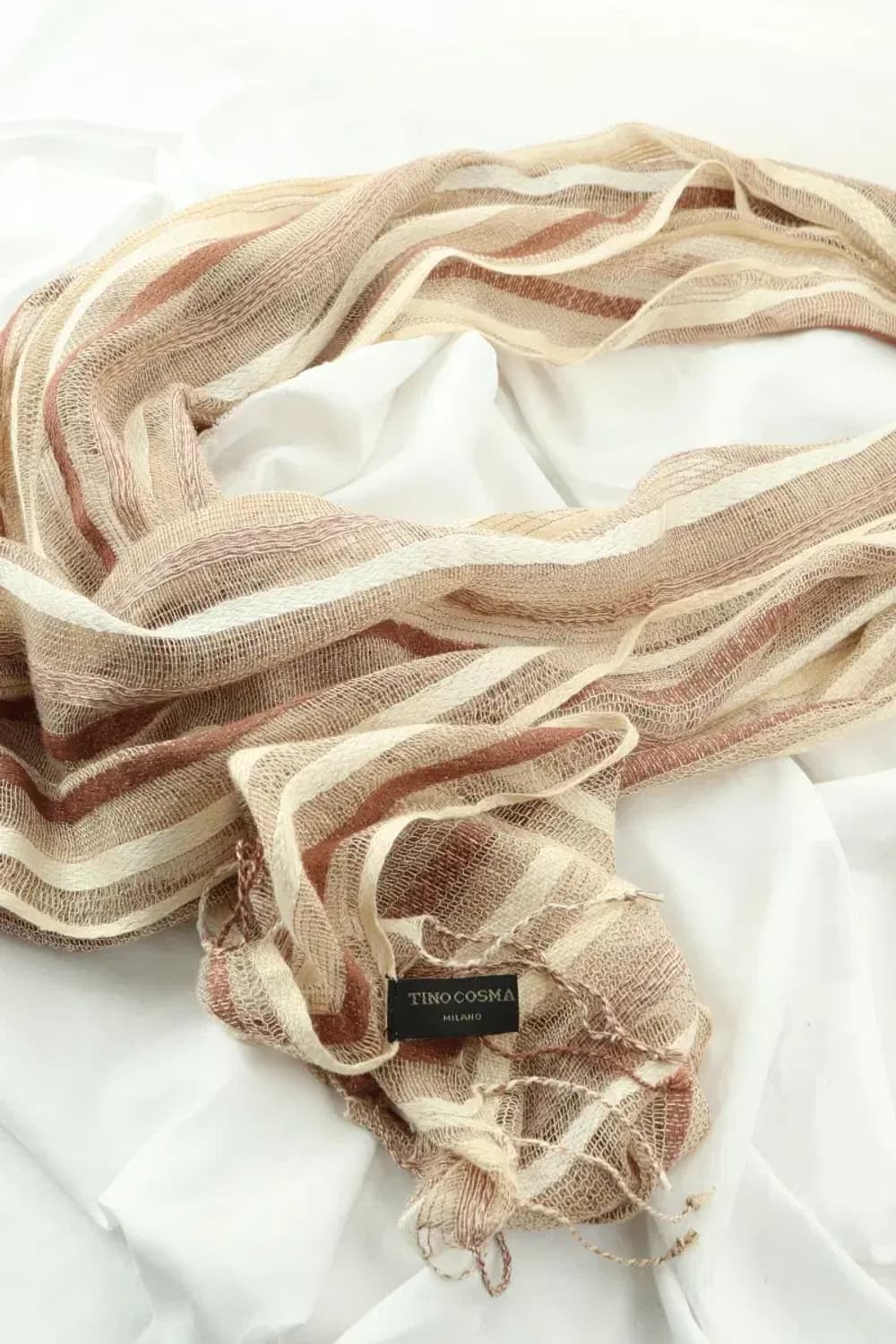 (F) 브랜드빈티지 목도리 머플러 밀라노 이태리 브라운-2720 상품이미지1