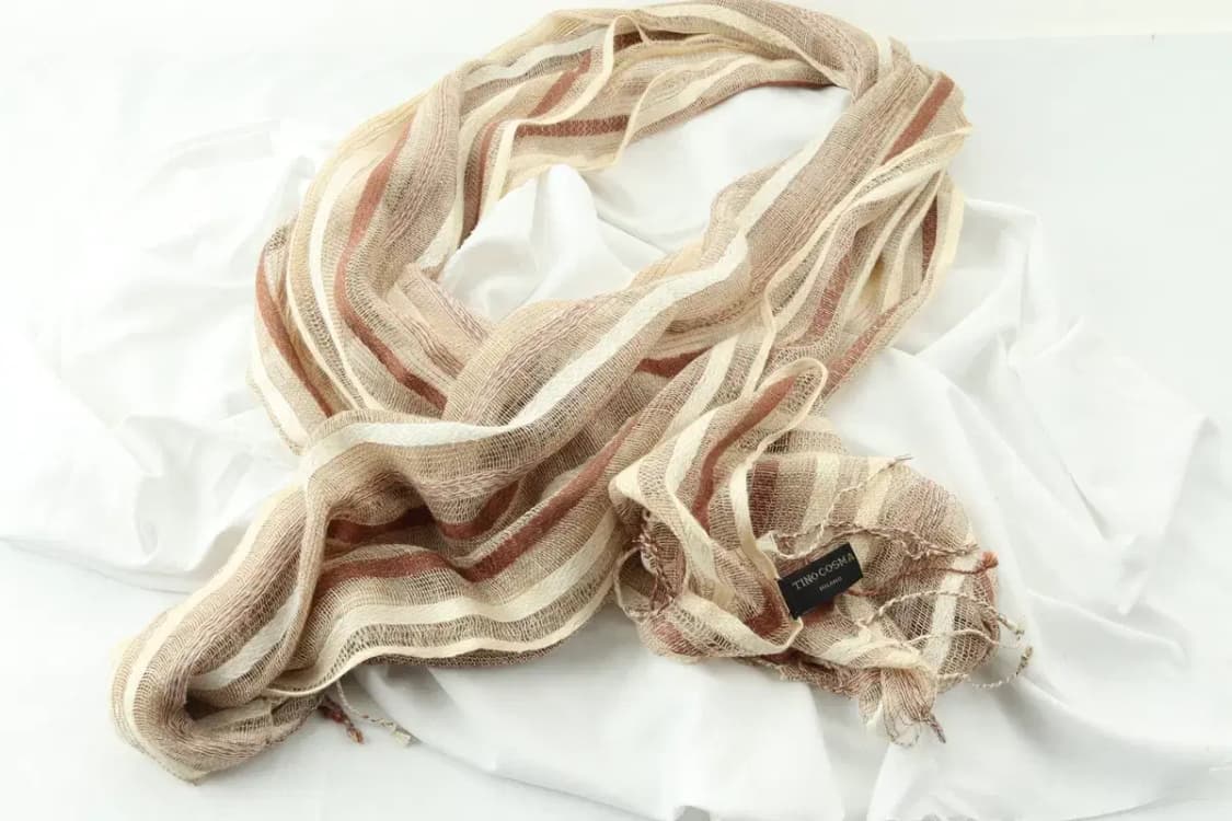 (F) 브랜드빈티지 목도리 머플러 밀라노 이태리 브라운-2720 상품이미지2