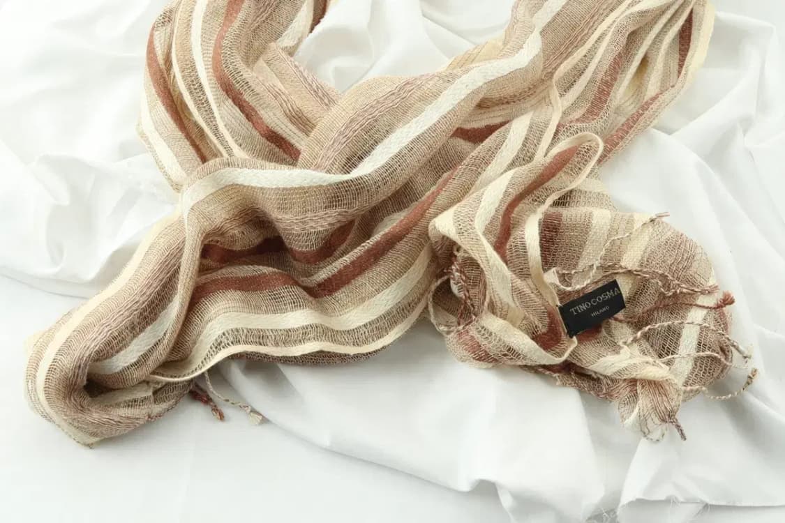 (F) 브랜드빈티지 목도리 머플러 밀라노 이태리 브라운-2720 상품이미지4