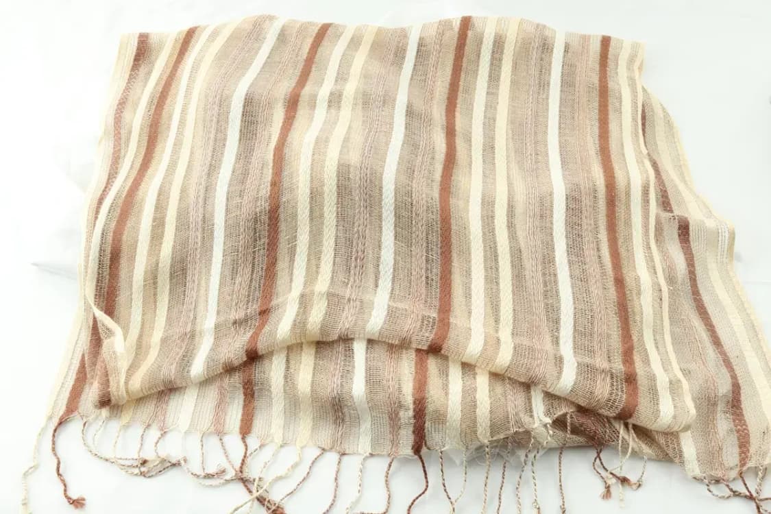 (F) 브랜드빈티지 목도리 머플러 밀라노 이태리 브라운-2720 상품이미지5