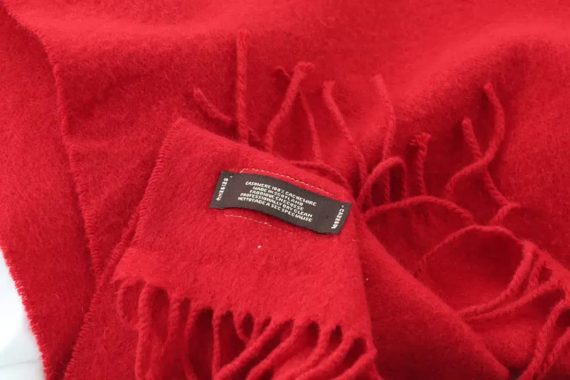 (F) 코치 목도리 머플러 데미지 캐시미어 레드 크리마스 보들-2723 상품이미지9