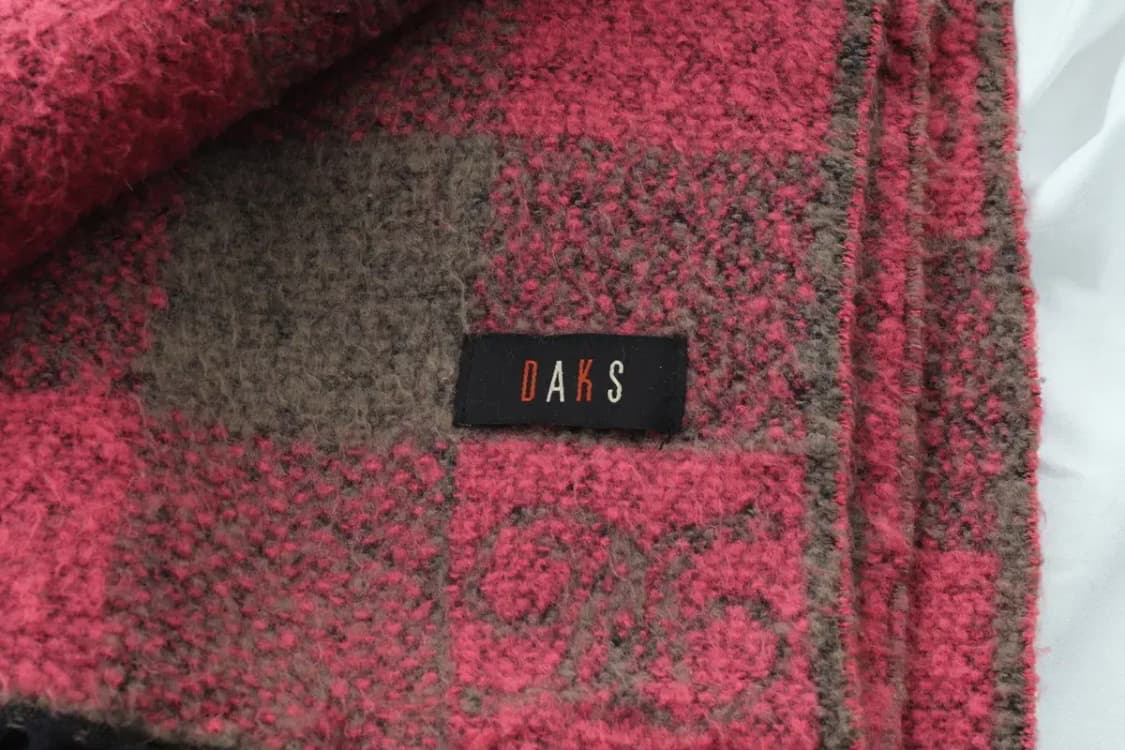 (F) 닥스 목도리 머플러 롱 숄 고급원단 핑크 체크-2725 상품이미지3