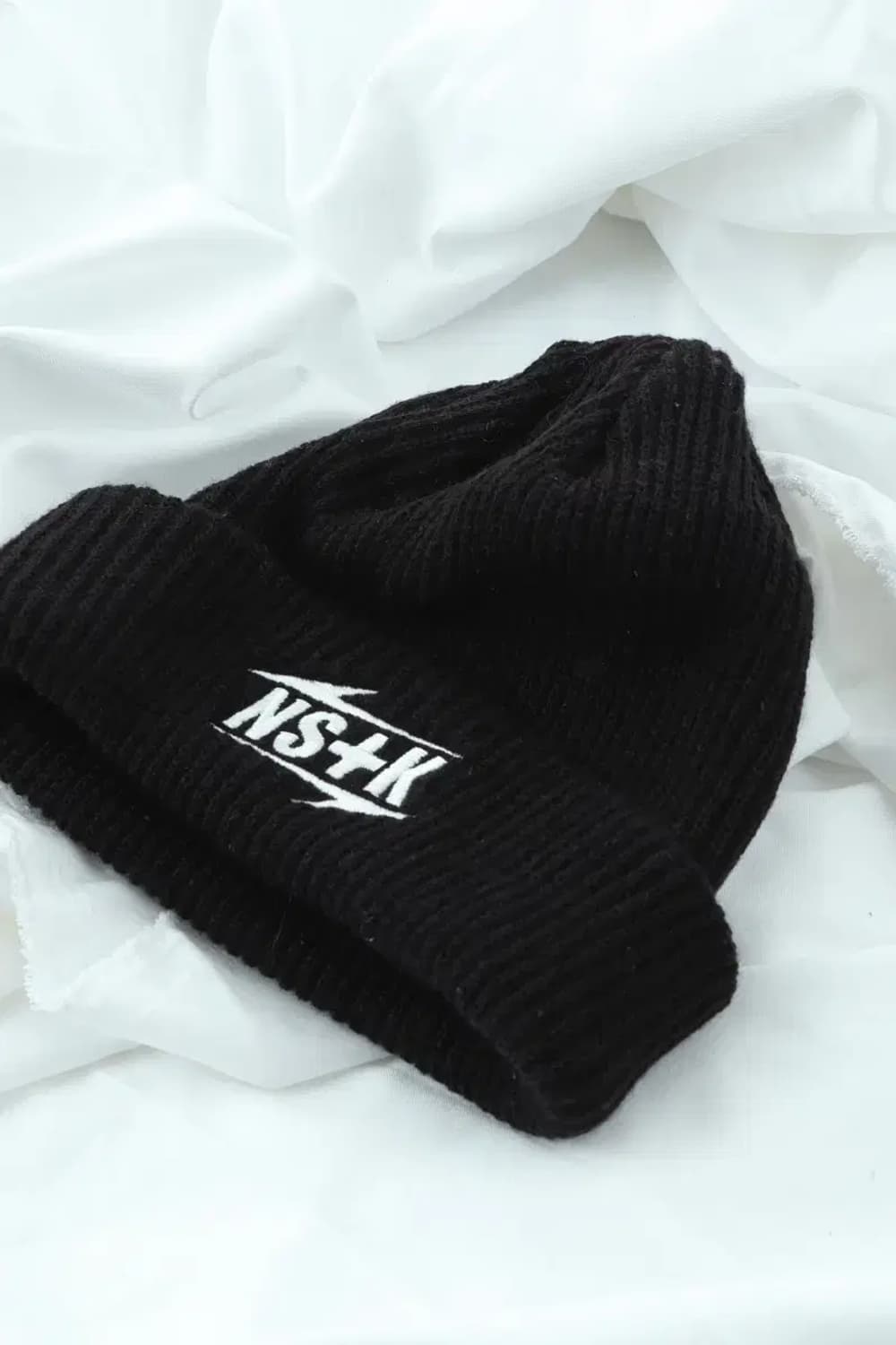 (F) 네스티킥 모자 블랙 골지 비니 숏 스트릿-2732 상품이미지1