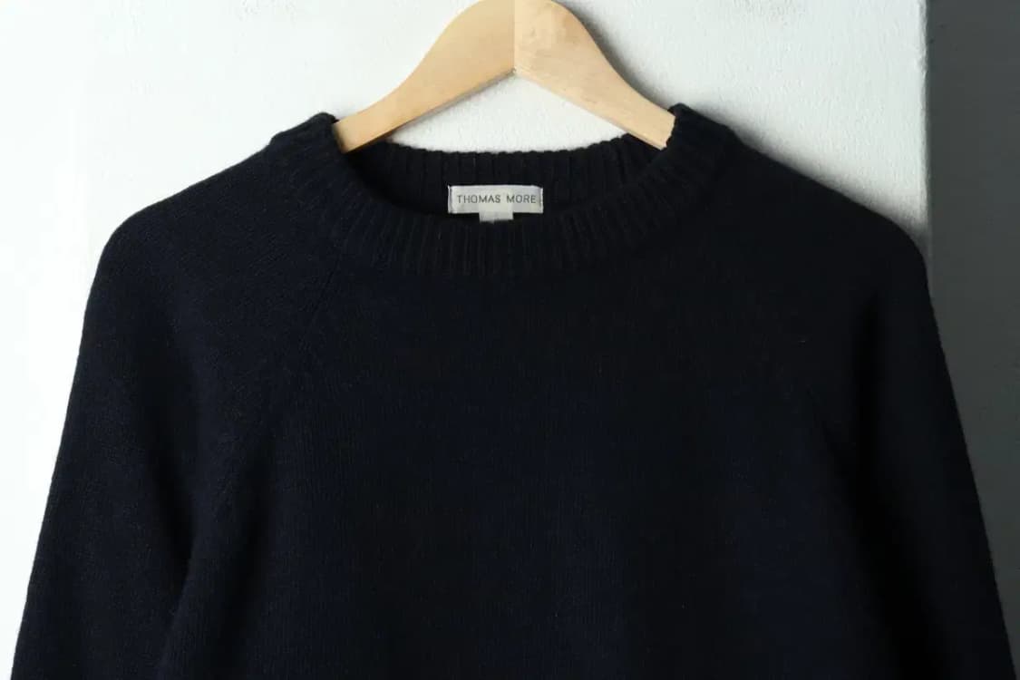 (M-L) 토마스모어 니트 나그랑 네이비 울-16863 상품이미지3