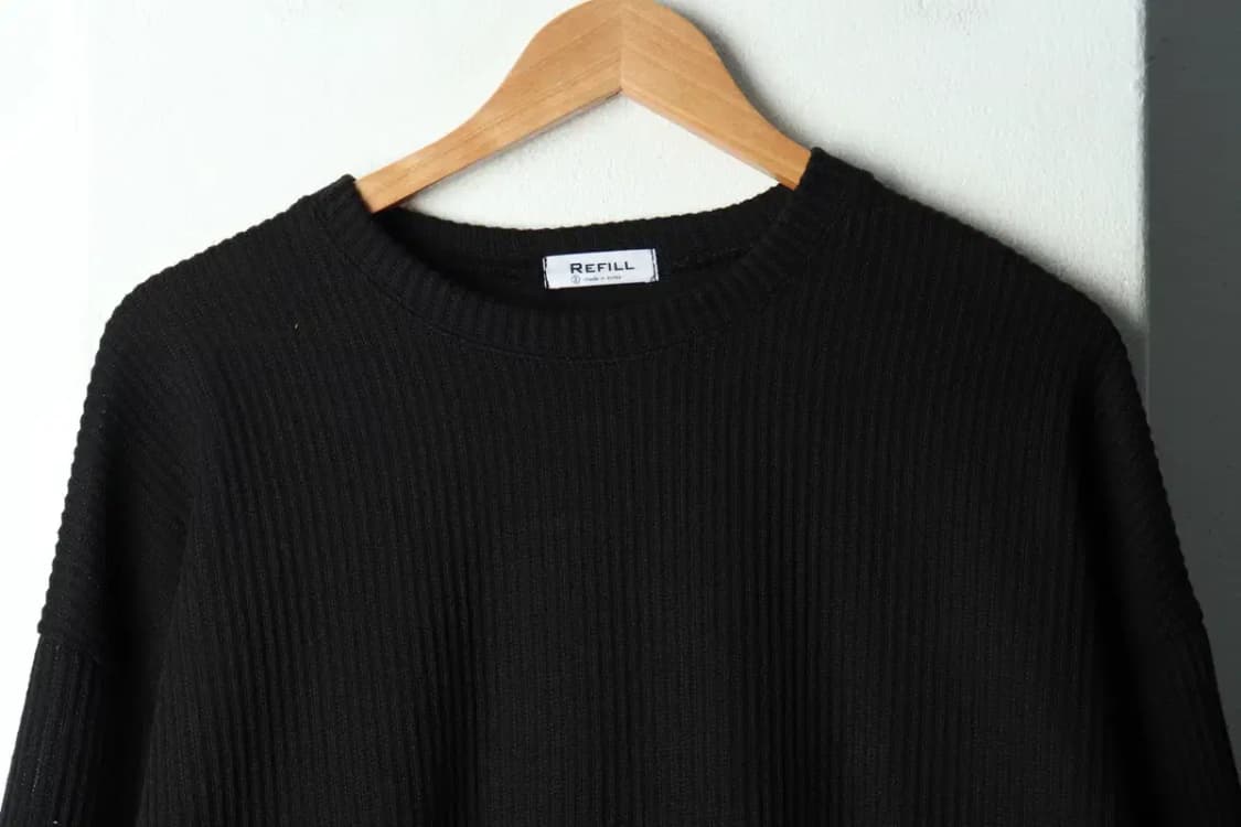 (XL-2XL) 브랜드빈티지 니트 골댄 무지 블랙-16864 상품이미지3