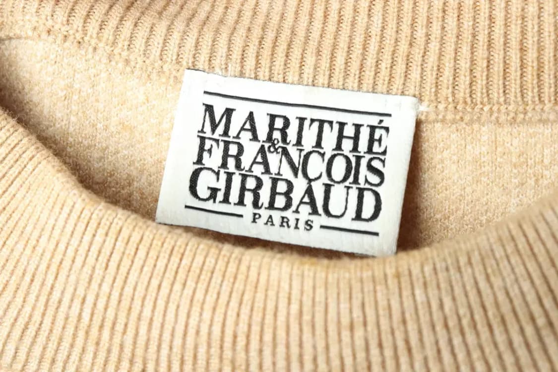 W(F) 마리떼프랑소와저버 니트 오트밀 빅로고 크롭-16866 상품이미지6