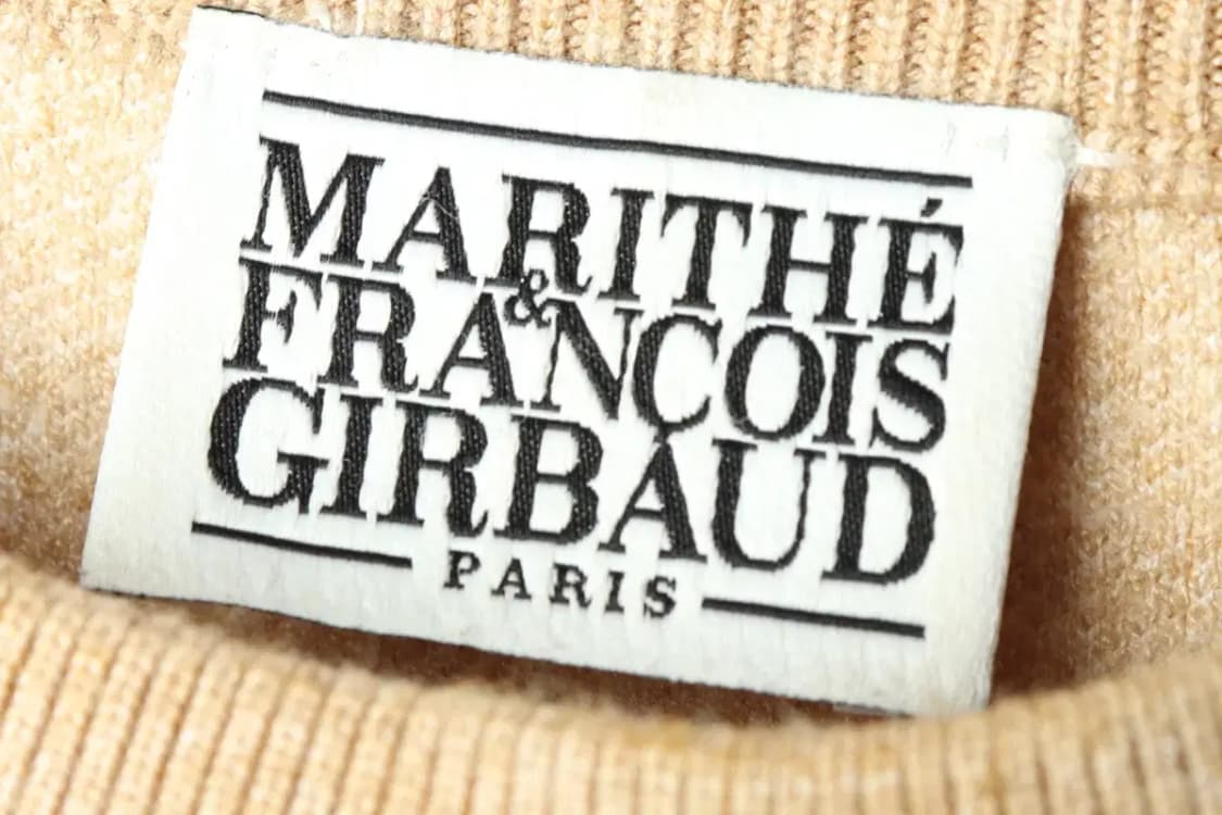 W(F) 마리떼프랑소와저버 니트 오트밀 빅로고 크롭-16866 상품이미지7