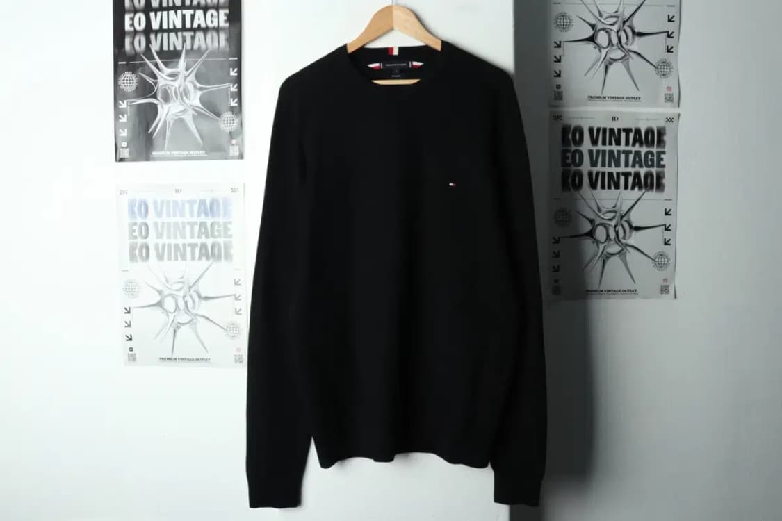 (L-XL) 타미힐피거 니트 루즈핏 나그랑 블랙 울-16869 상품이미지2