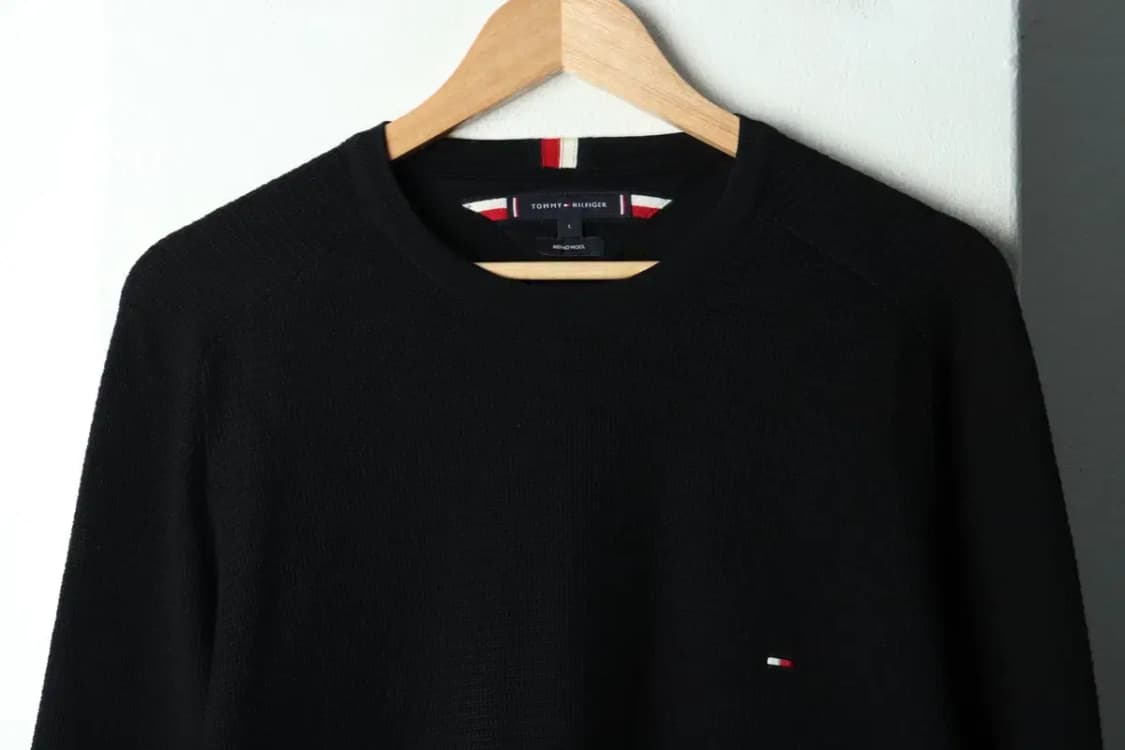 (L-XL) 타미힐피거 니트 루즈핏 나그랑 블랙 울-16869 상품이미지3