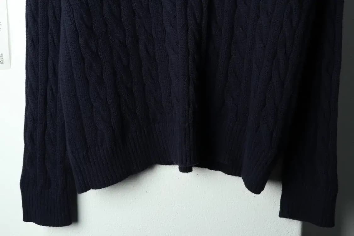 (L-XL) 폴로 랄프로렌 니트 네이비 케이블 꽈배기 레드포니-1686A 상품이미지4