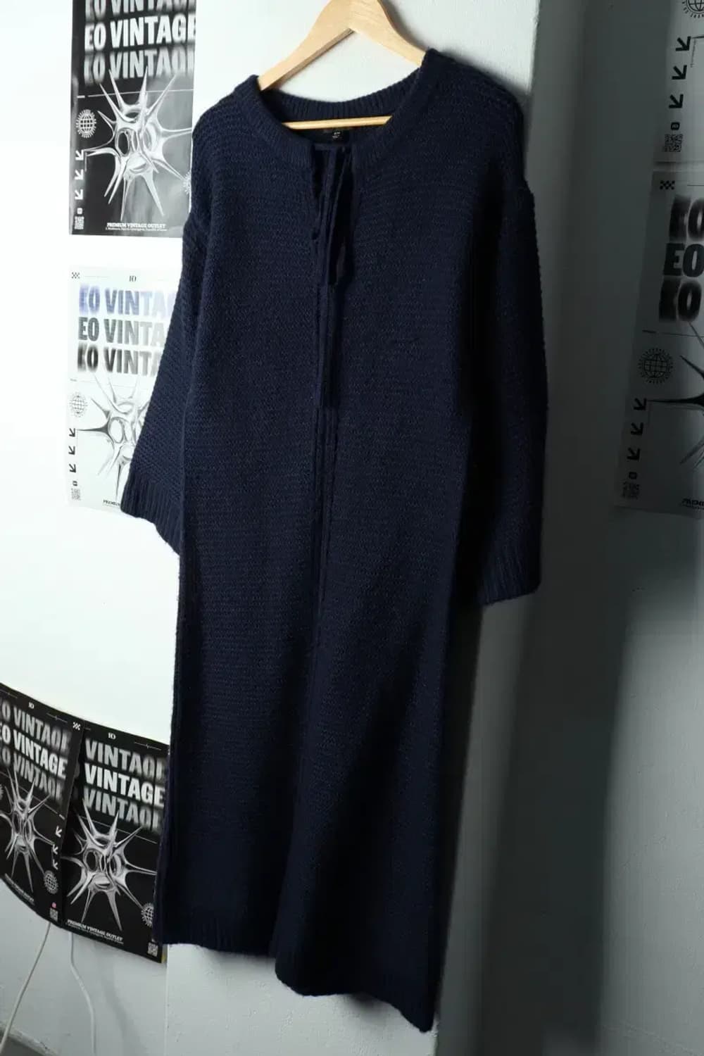 W(S-M) 제이크루 니트 원피스 네이비 울-1686B 상품이미지1