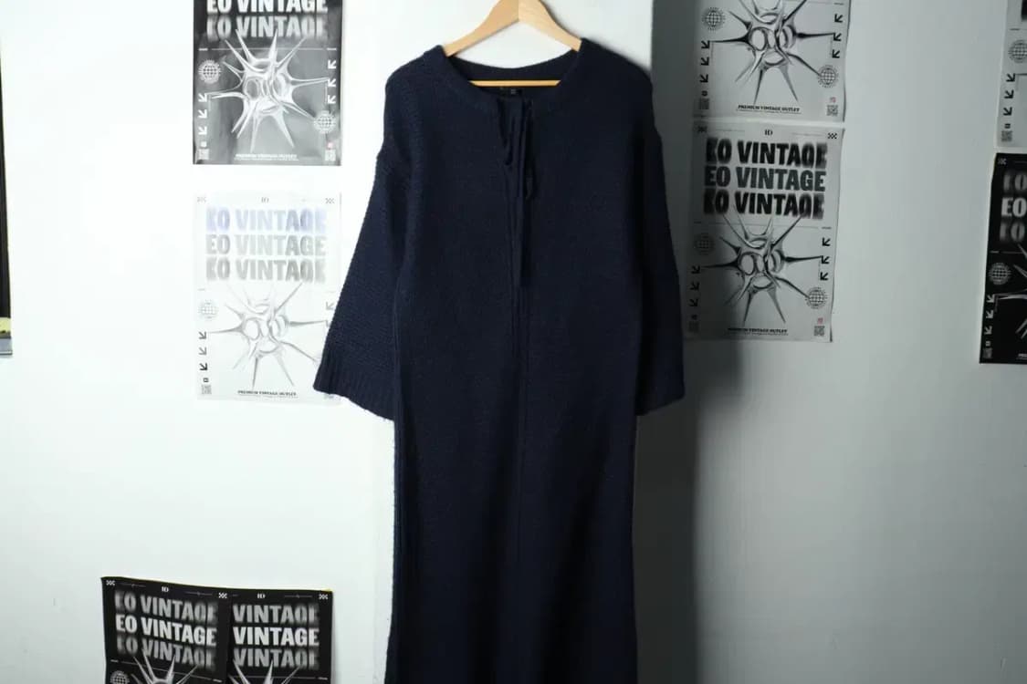 W(S-M) 제이크루 니트 원피스 네이비 울-1686B 상품이미지2