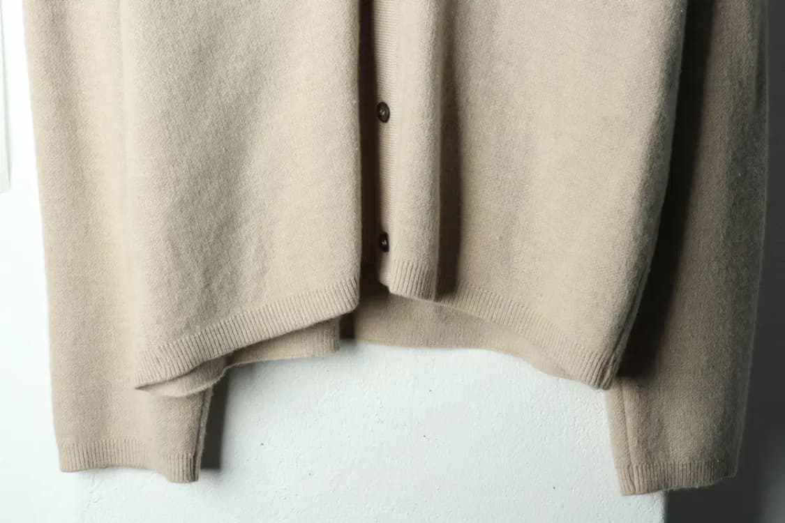 (L-XL) 엘무드 니트 가디건 캐시미어 베이지 울-1686C 상품이미지4