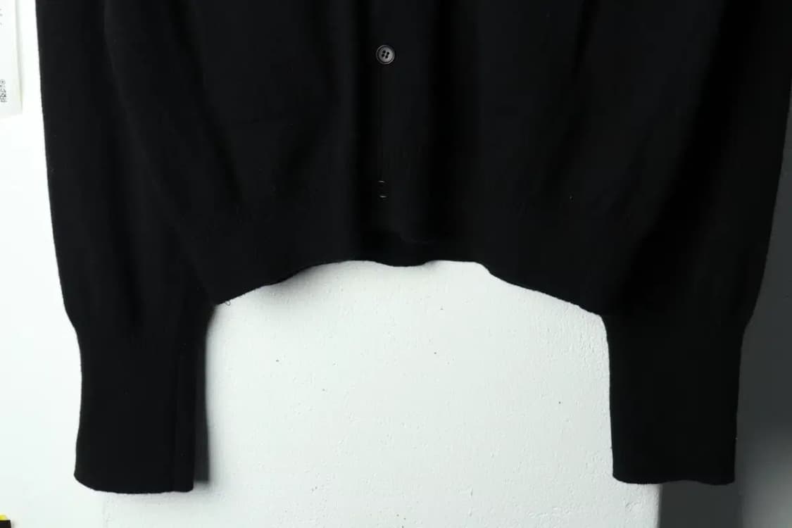 (2XL) 네이더스 니트 가디건 빅사이즈 캐시미어 블랙-1686D 상품이미지4