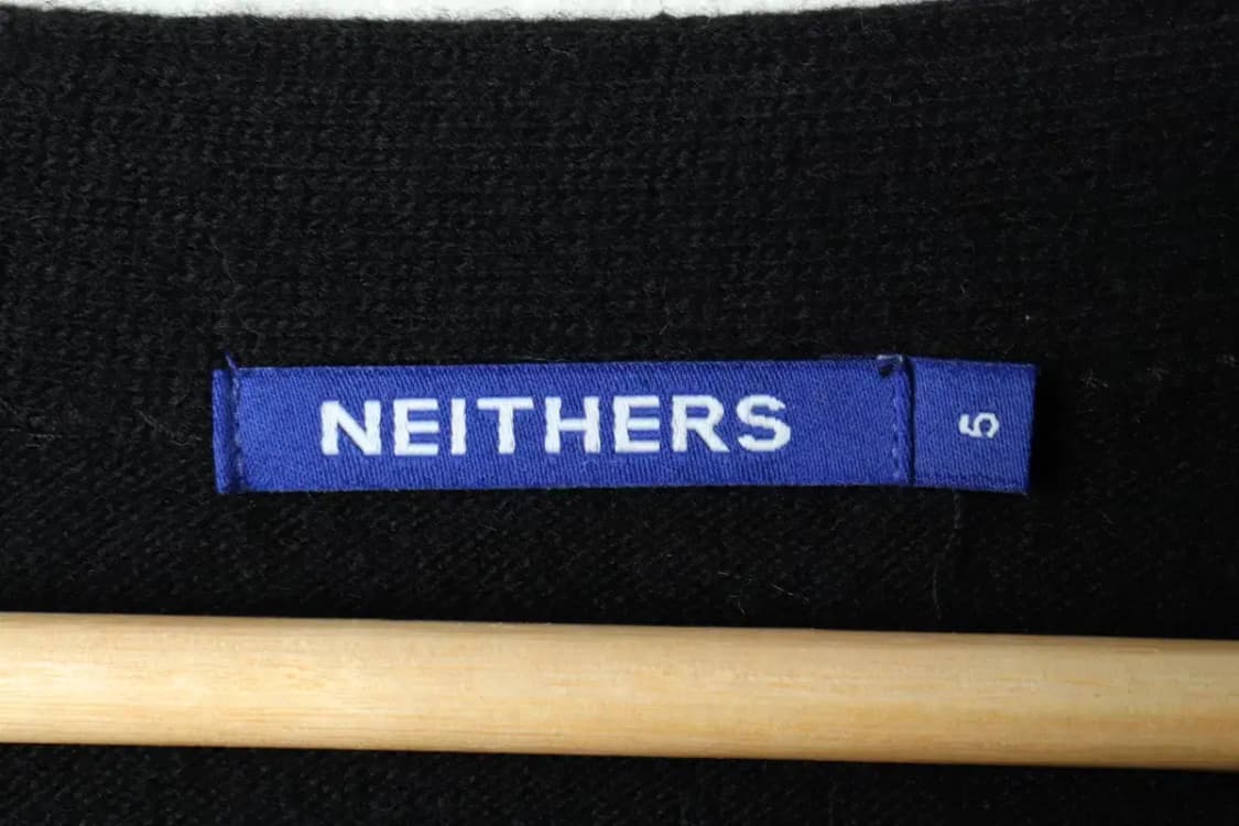 (2XL) 네이더스 니트 가디건 빅사이즈 캐시미어 블랙-1686D 상품이미지6