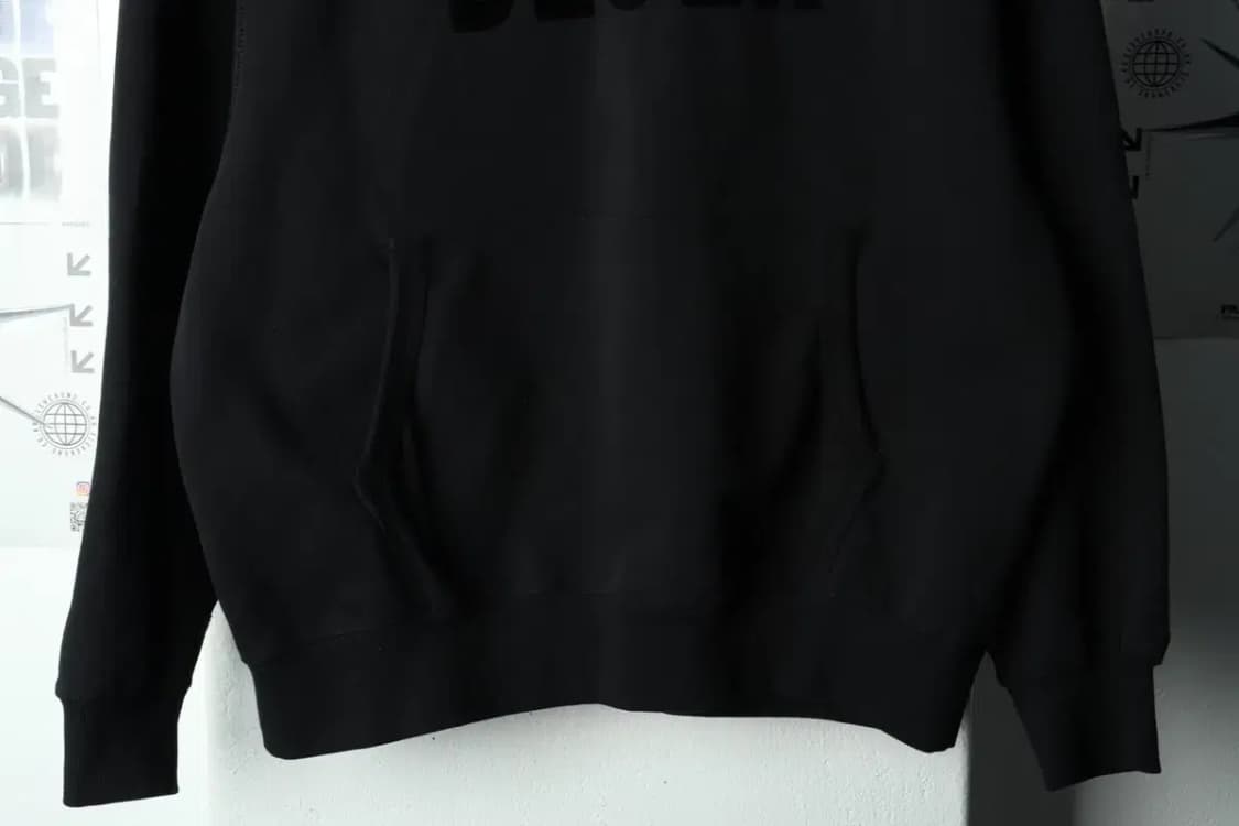 (M-L) 네이머클로딩 후드티셔츠 블러 빅로고 블랙-16872 상품이미지4