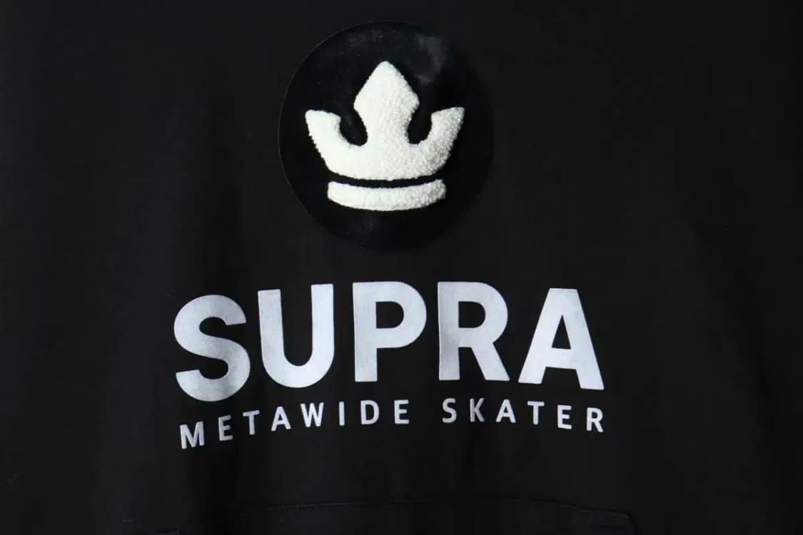 (M-L) 수프라 후드티셔츠 빅로고 블랙 올드스쿨-16876 상품이미지5