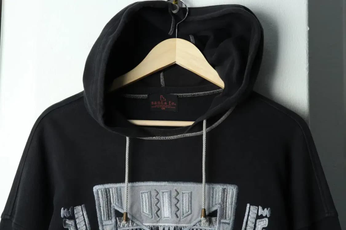 (M-L) 브랜드빈티지 후드티셔츠 아즈텍 스티치 블랙 재팬-16877 상품이미지3