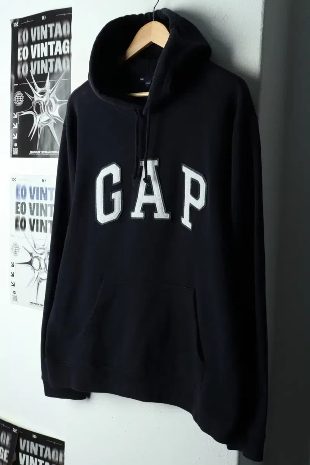 (L-XL) 갭 후드티셔츠 사용감 기모 네이비-16879 상품이미지1