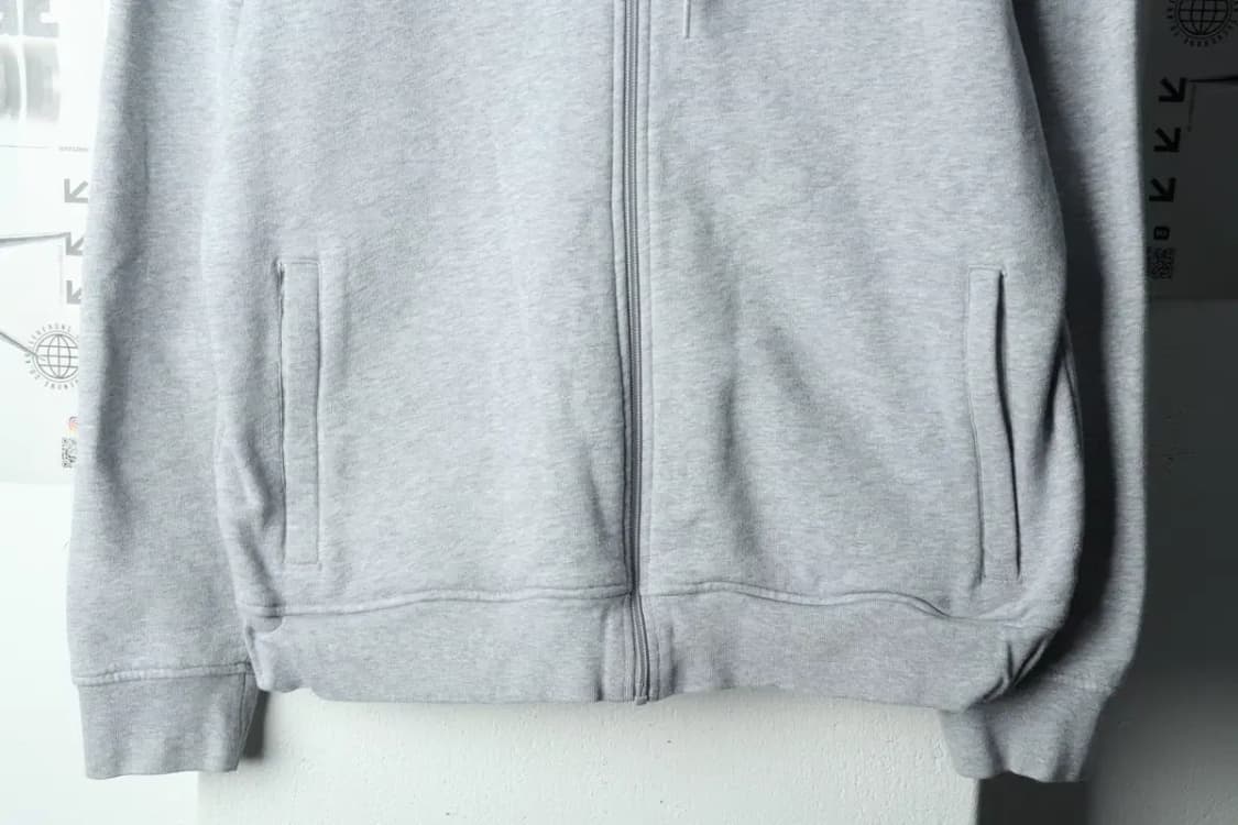 (XL-2XL) 라코스테 후드집업 빅사이즈 기모 그레이-1687A 상품이미지4