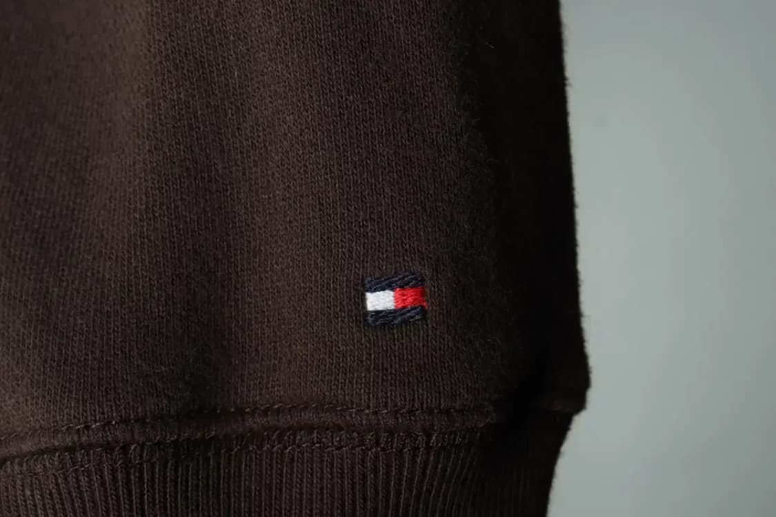 W(2XL) 타미힐피거 후드집업 빅사이즈 기모 브라운-1687B 상품이미지5