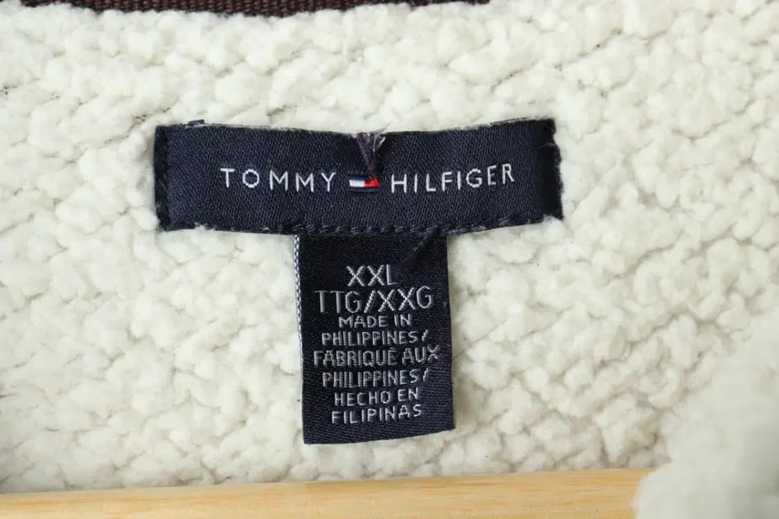 W(2XL) 타미힐피거 후드집업 빅사이즈 기모 브라운-1687B 상품이미지6