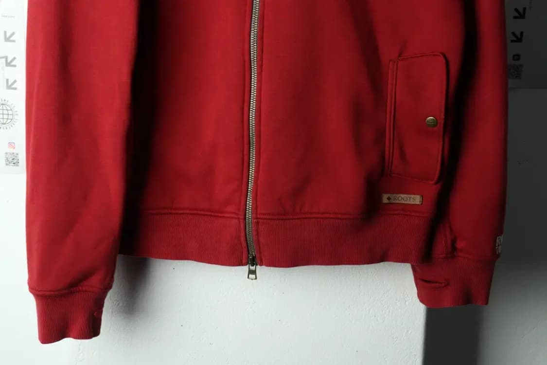 (L-XL) 루츠 캐나다 후드집업 레드 기모 올드스쿨-1687C 상품이미지5