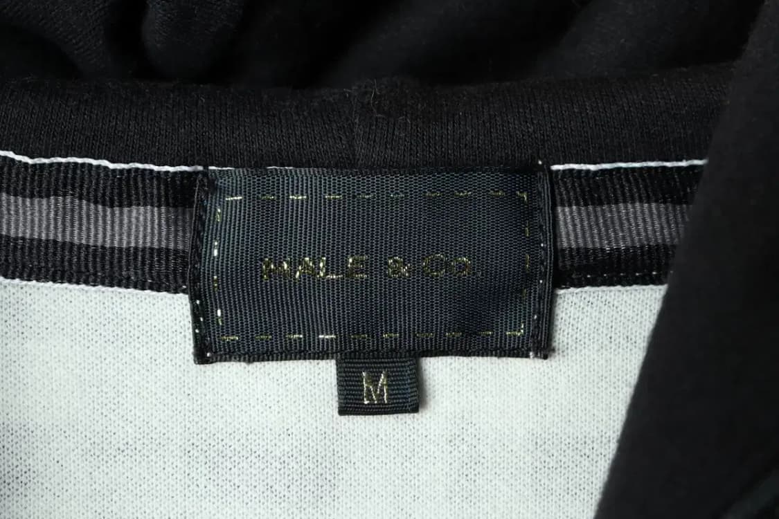 (M) 메일엔코 후드집업 체크 그레이 일본-1687D 상품이미지5