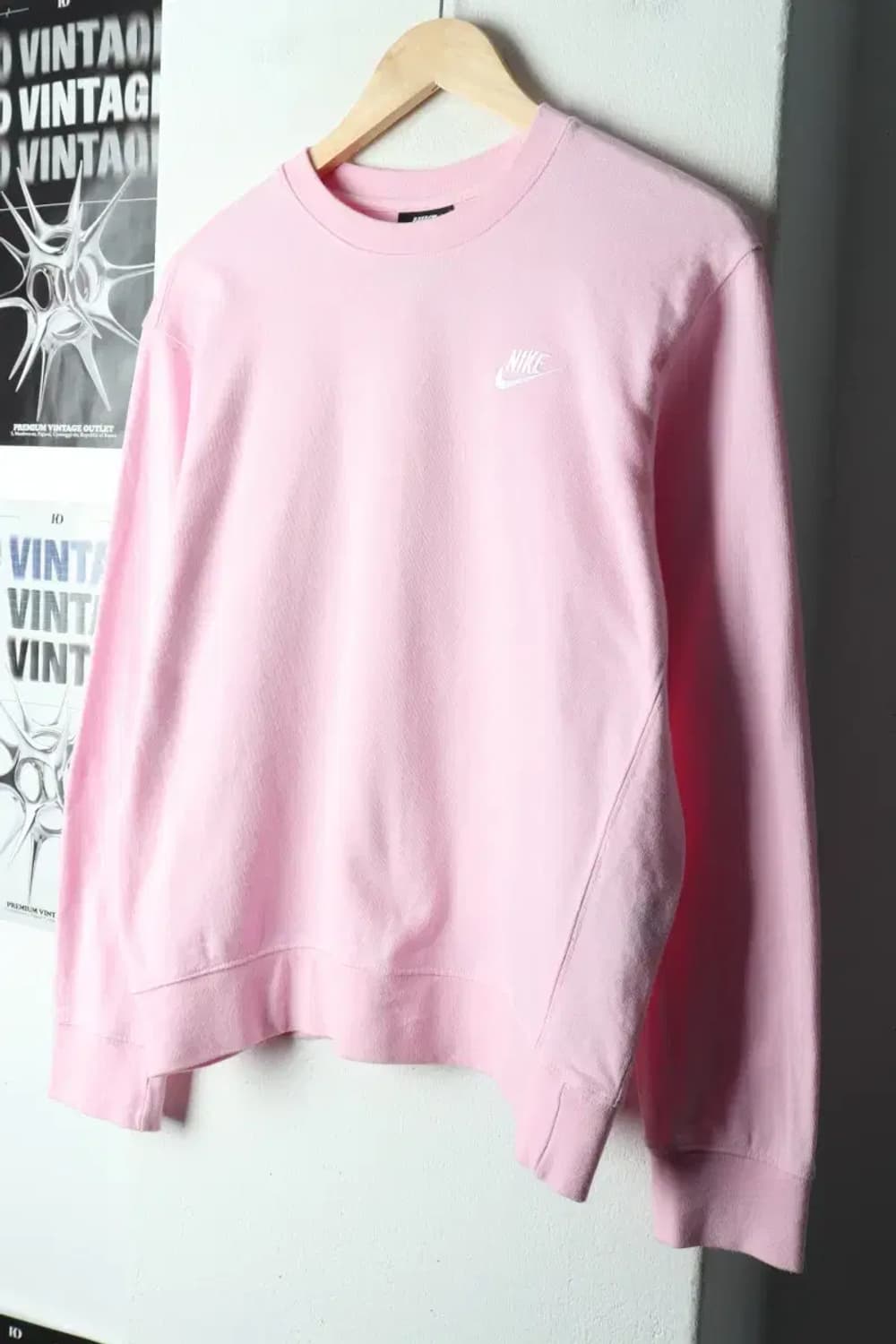 (M-L) 나이키 맨투맨 티셔츠 크루넥 딸기우유 핑크-16880 상품이미지1