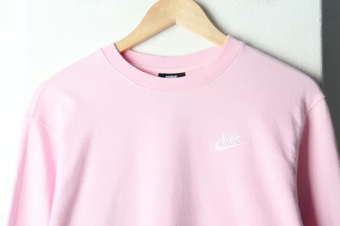(M-L) 나이키 맨투맨 티셔츠 크루넥 딸기우유 핑크-16880 상품이미지3