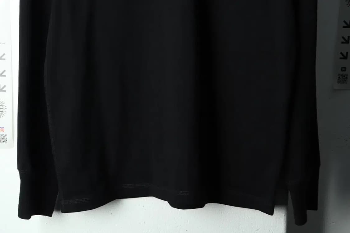 (2XL) 브론슨 긴팔티셔츠 빅사이즈 헨리넥 블랙 아메카지-16883 상품이미지4