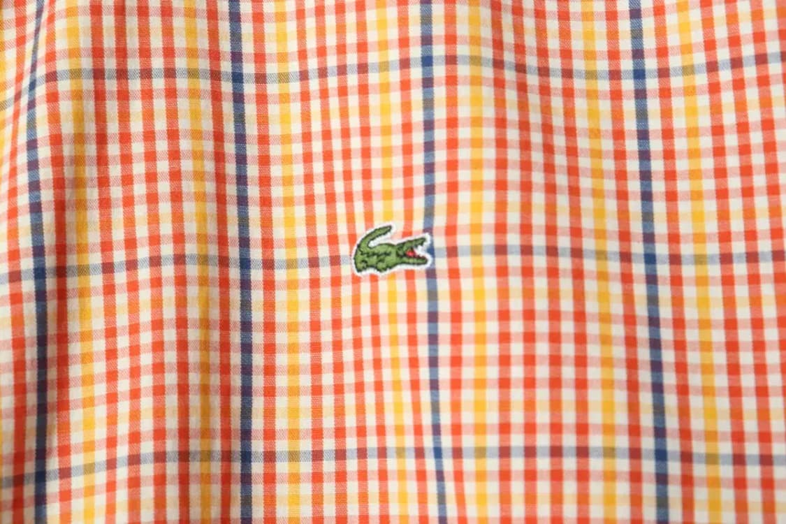 (L) 라코스테 셔츠 남방 슬림핏 체크 아메카지-16888 상품이미지5