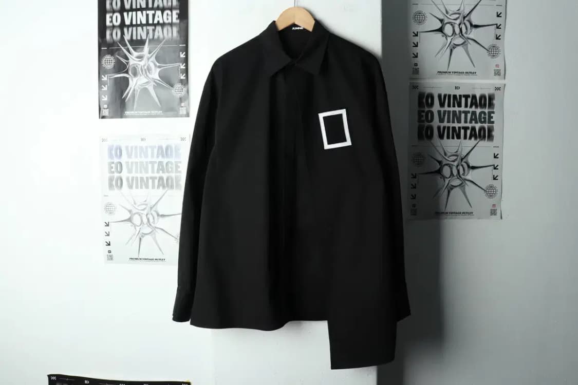 (L-XL) 준느 셔츠 남방 레이어드 블랙웨어 희귀 매물 고딕-1688A 상품이미지2