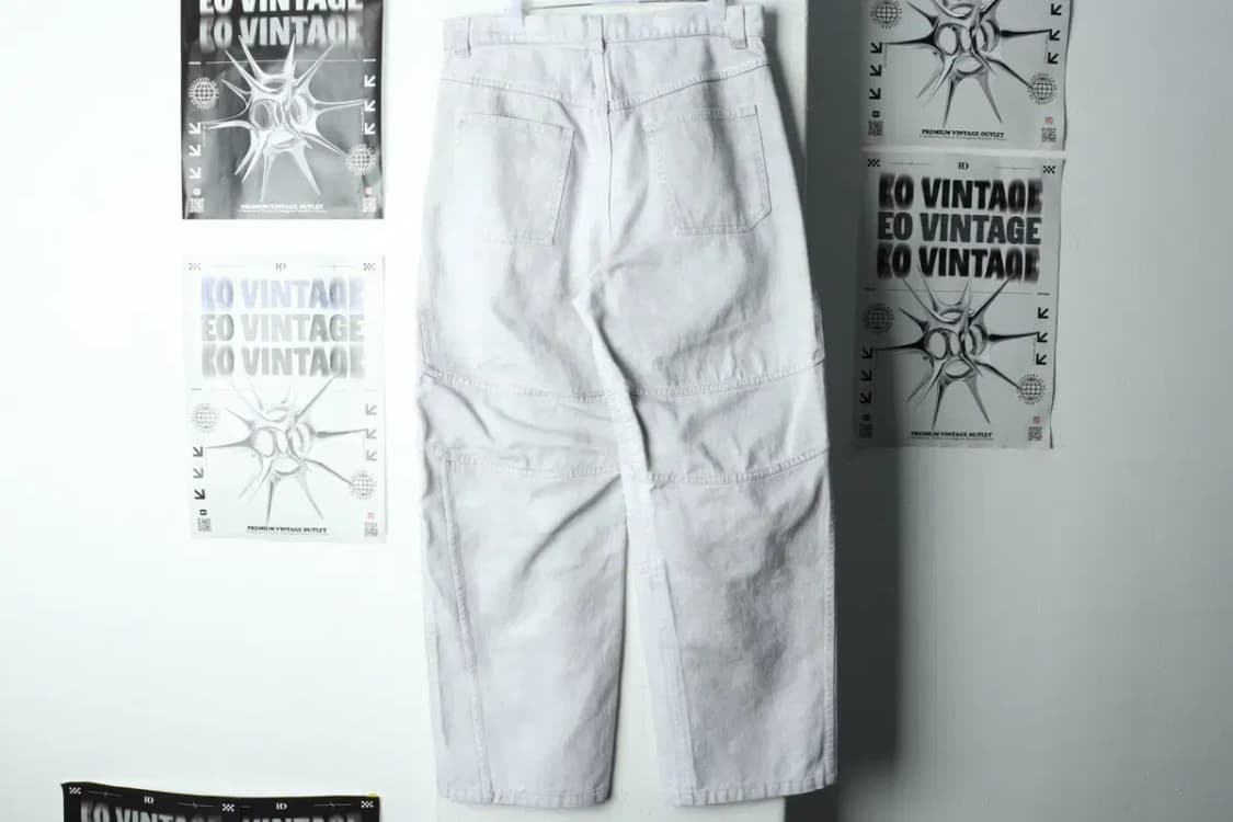 (S-L) 파르티멘토 면바지 팬츠 더티워싱 화이트 스트릿-2354 상품이미지5