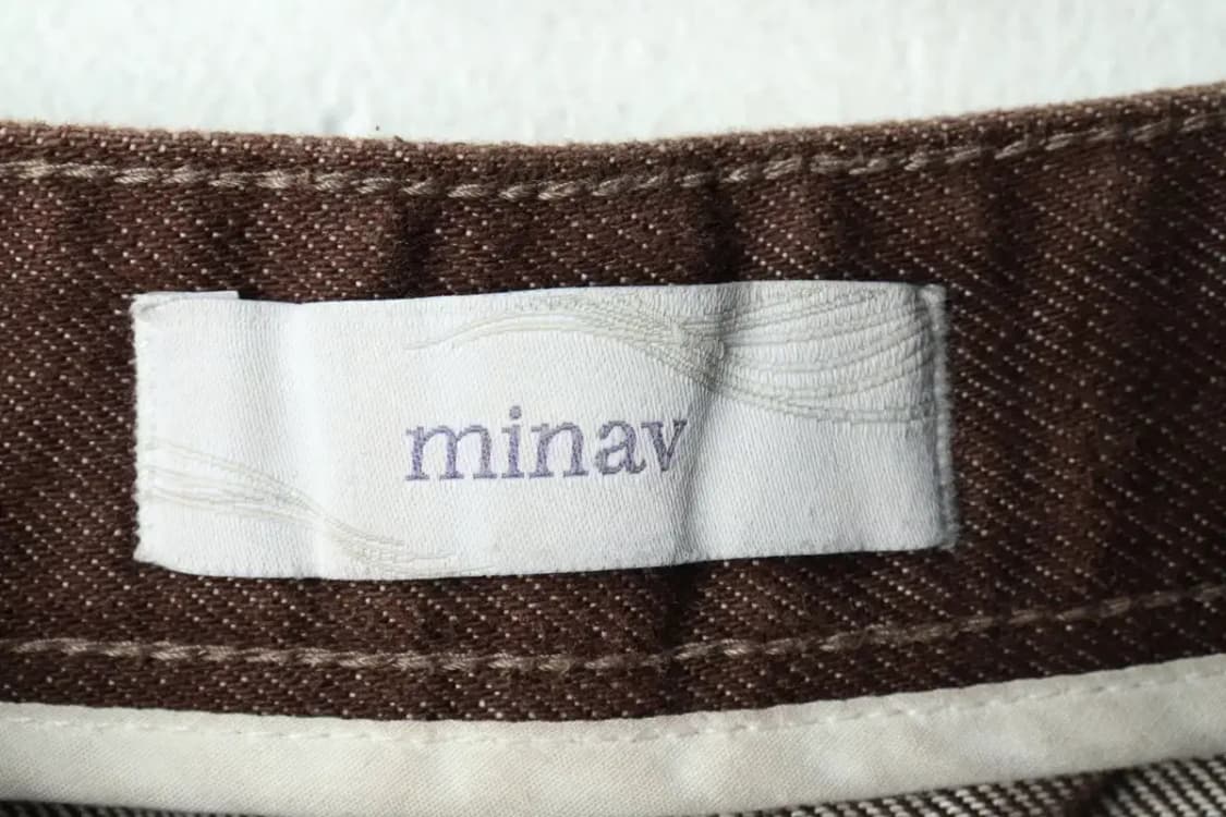 (M-L) 미나브 면바지 팬츠 원턱 와이드 브라운-2356 상품이미지6