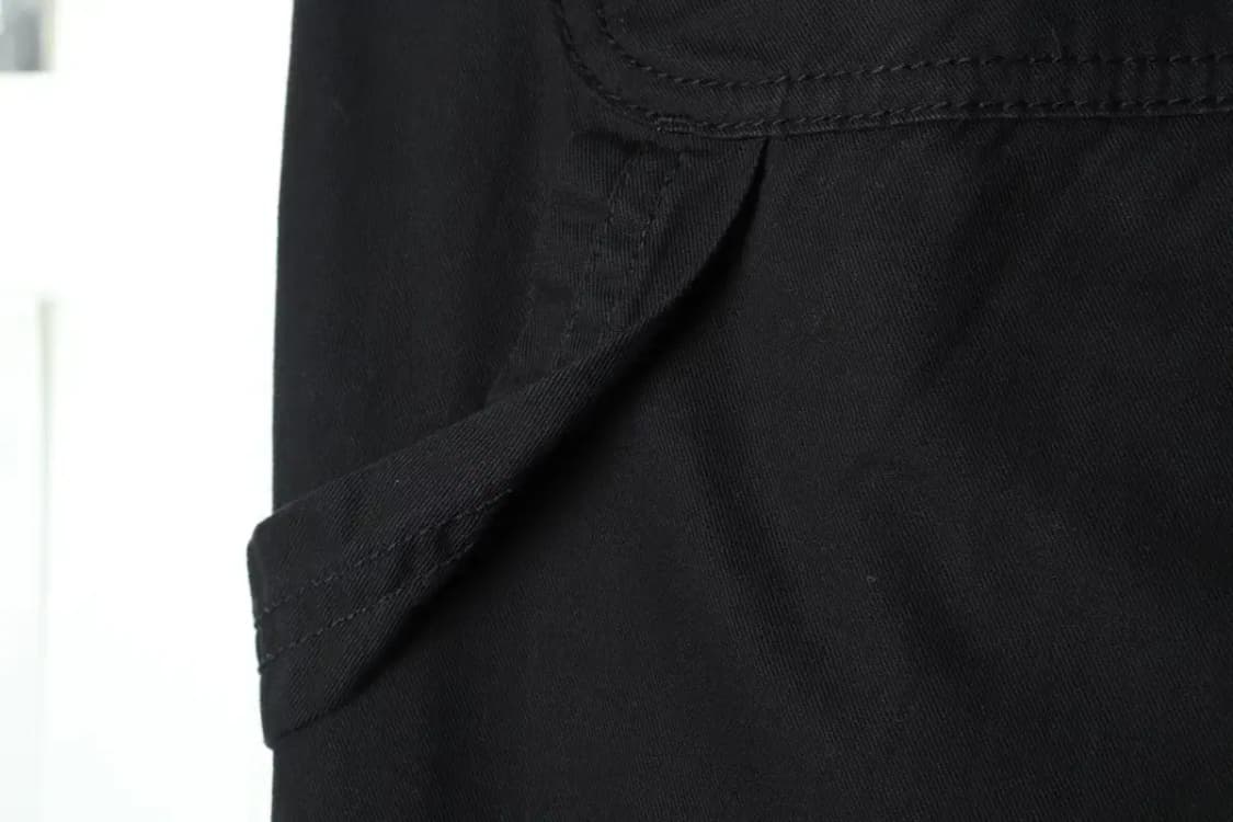 (2XL) 무신사 스탠다드 면바지 팬츠 빅사이즈 더블니 블랙-2357 상품이미지5