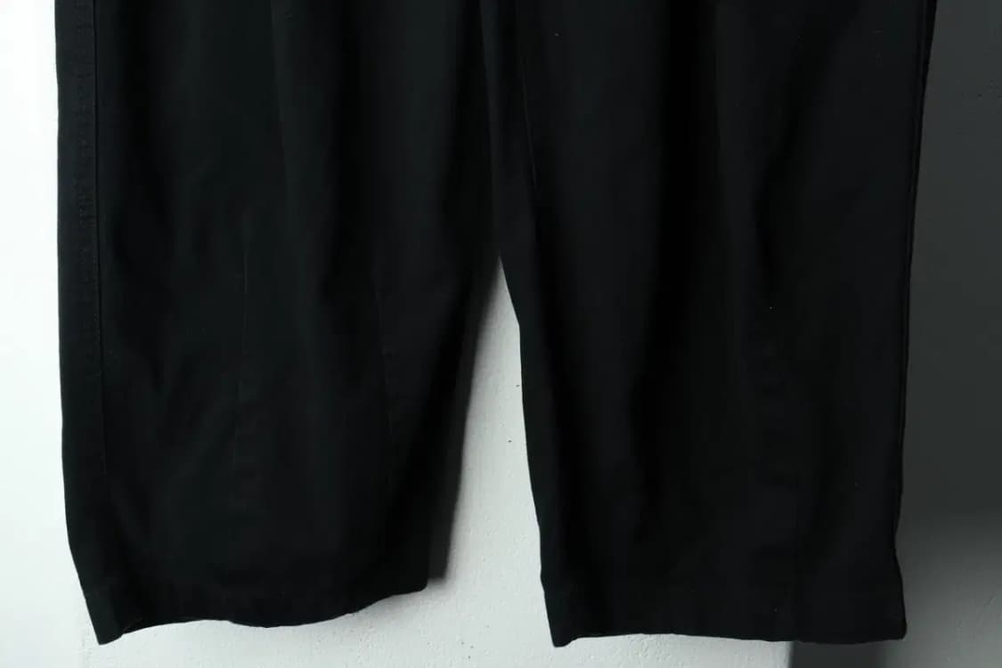 (M-L) 무신사 스탠다드 면바지 팬츠 투턱 블랙 아메카지-235A 상품이미지4