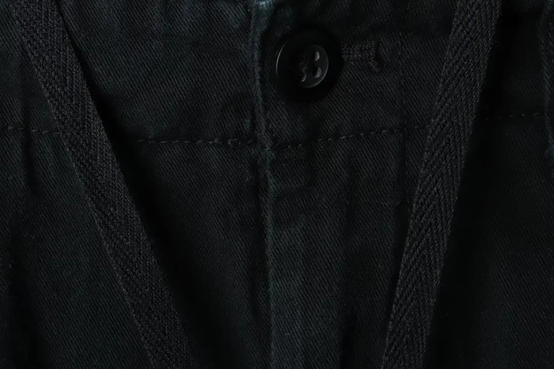 (M-L) 무신사 스탠다드 면바지 팬츠 투턱 블랙 아메카지-235A 상품이미지5