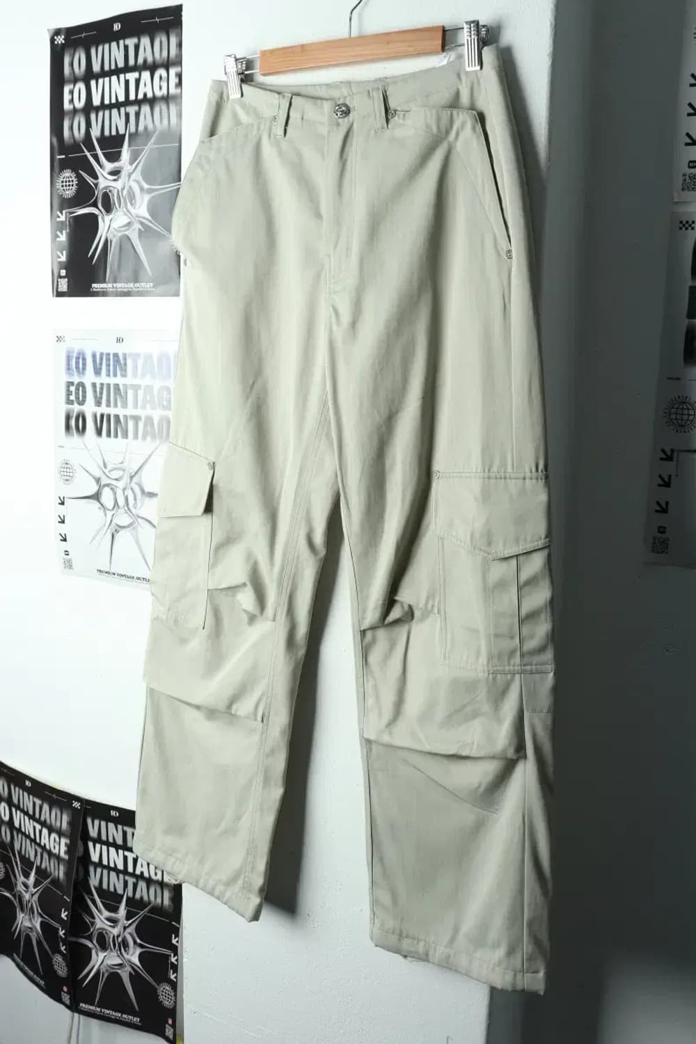 (S-M) 새터 면바지 팬츠 카고 스트릿-235E 상품이미지1